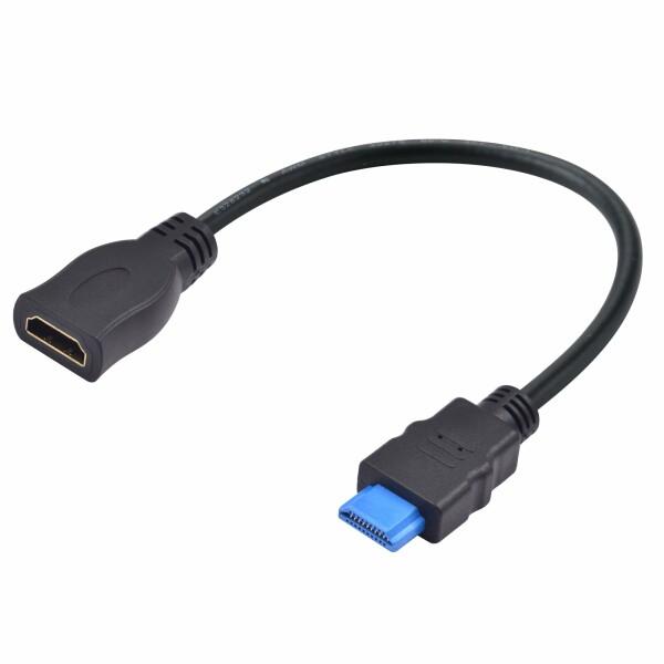 Duttek 4K HDMI延長ケーブル短い、薄型HDMIオスメス変換ケーブル18Gbps HDMI...