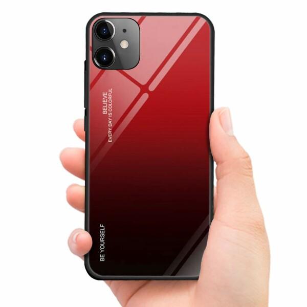 iphone12 用 ケースiphone 12pro 用 ケースクリア ガラス背面 TPUバンパー ...