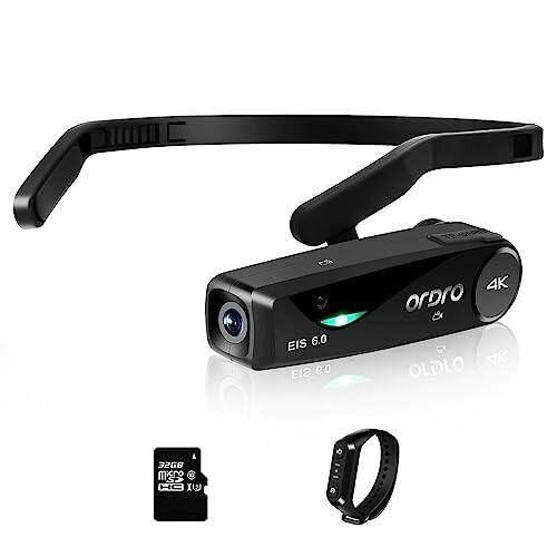 Ordro EP6 Plus 4K ビデオカメラ ウェアラブル式ビデオカメラ FPV設計 Vlog ...