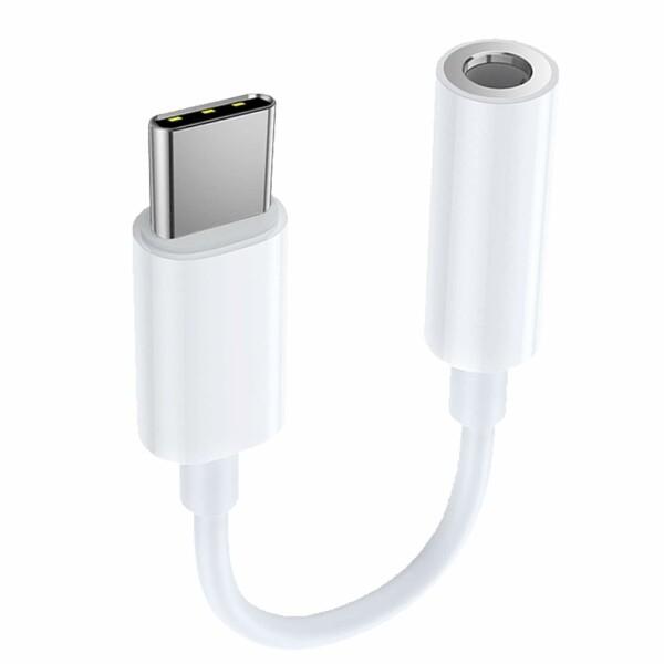 USB Type-C to 3.5mm イヤホンジャックアダプタ 変換ケーブル タイプCからAuxオ...