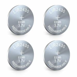 EEMB 4PACK LIR2430 充電式バッテリ 3.7 v リチウム イオン ボタン電池コイン電池イヤホン ウェアラブ｜beck-shop