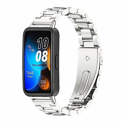 (MIJOBS) Huawei band 8/9 スマートウォッチバンド ステンレススチールメタル交...