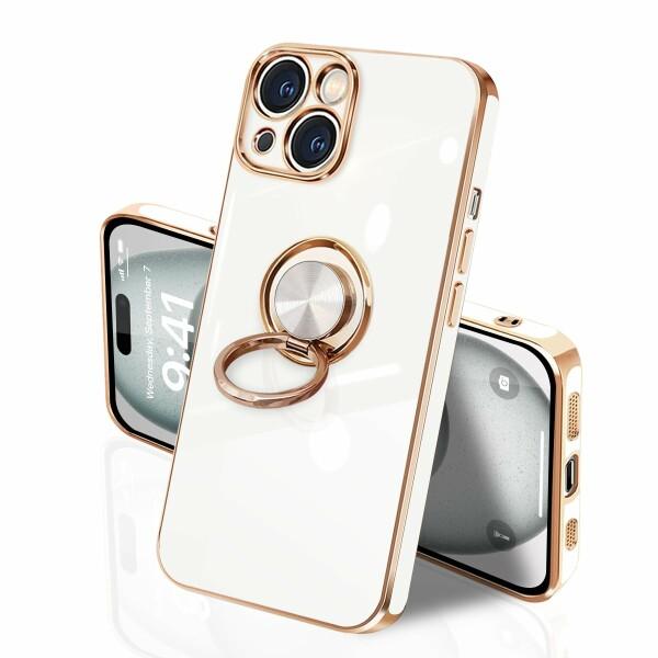 JOUMIN YAO iPhone 15 ケース リング付き イフォン15 リング TPU カバー ...