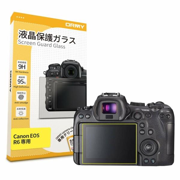 0.3mm強化ガラスORMY デジタルカメラ液晶保護フィルム Canon EOS R6 用 液晶保護...