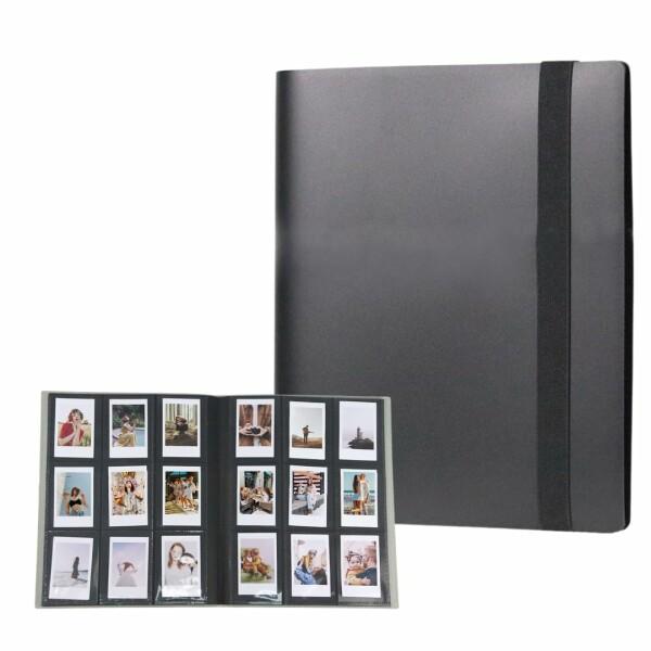 (ATAK) チェキ アルバム  チェキ帳 チェキホルダー チェキファイル 黒