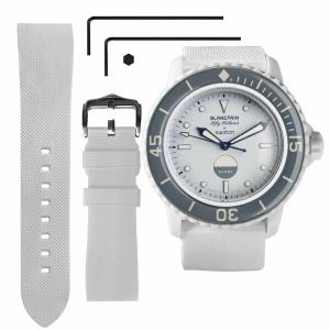 (Ocdin) 22mm 腕時計ストラップ 交換用 Blancpain X Swatch用 六角スパナ付き クイックリリースシリコン｜beck-shop