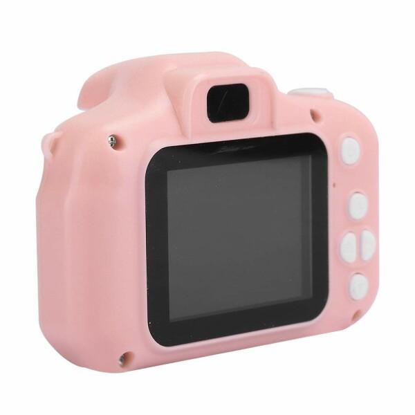 キッズカメラ ワンクリックでピント合わせ かわいい簡単操作 写真撮影用カメラ(Pink-Pure E...