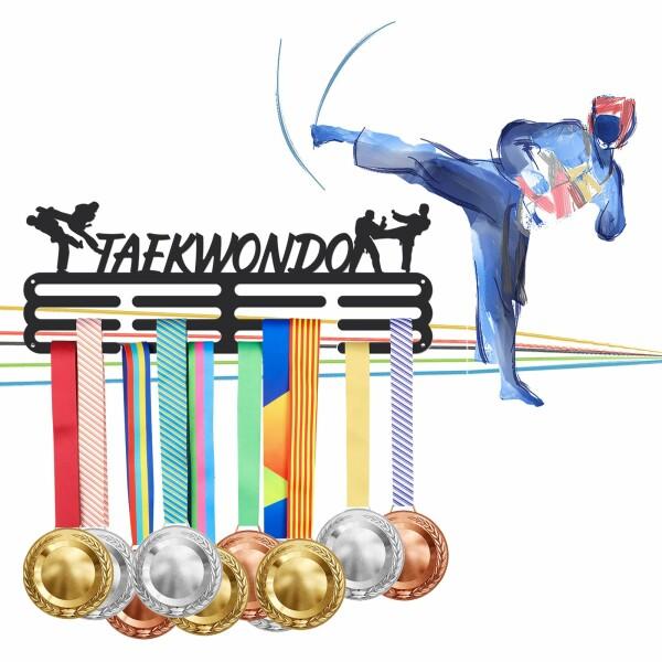 SUPERDANT テコンドーメダルホルダー Taekwondoメダルディスプレイ メダル壁掛けフッ...