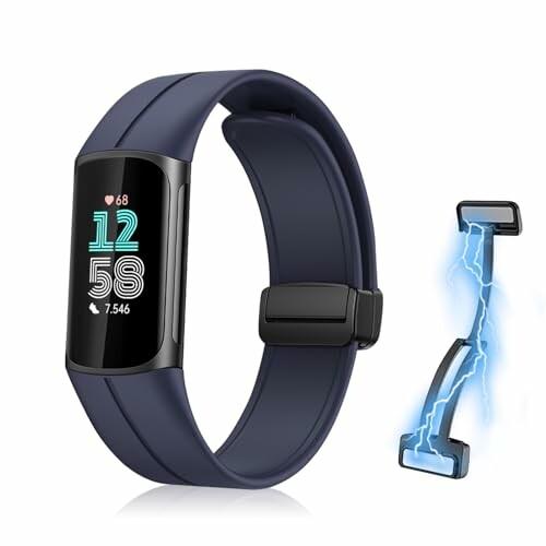 (RicYeel) 磁気付き シリコンバンド Fitbit charge 6/Fitbit char...