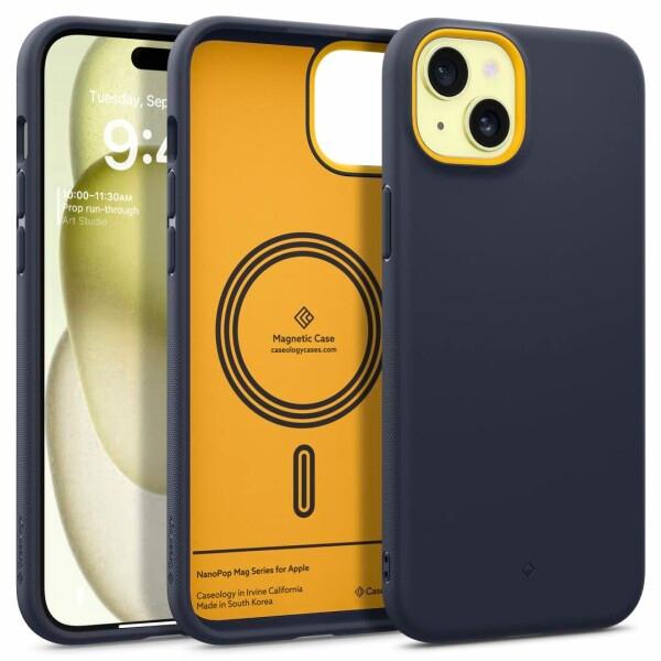Caseology iPhone15 用 ケース MagSafe対応 米軍MIL規格 耐衝撃 グリッ...