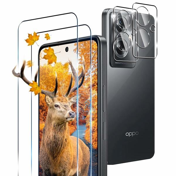 用 OPPO A79 5G ガラスフィルム 2枚 OPPO A79 フィルム + 2枚 カメラ保護フ...