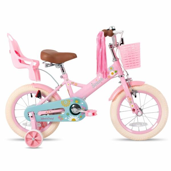 STITCH 子供用自転車 Daisy(デージー) 12 14 16インチ 人形用シート カゴ ポン...