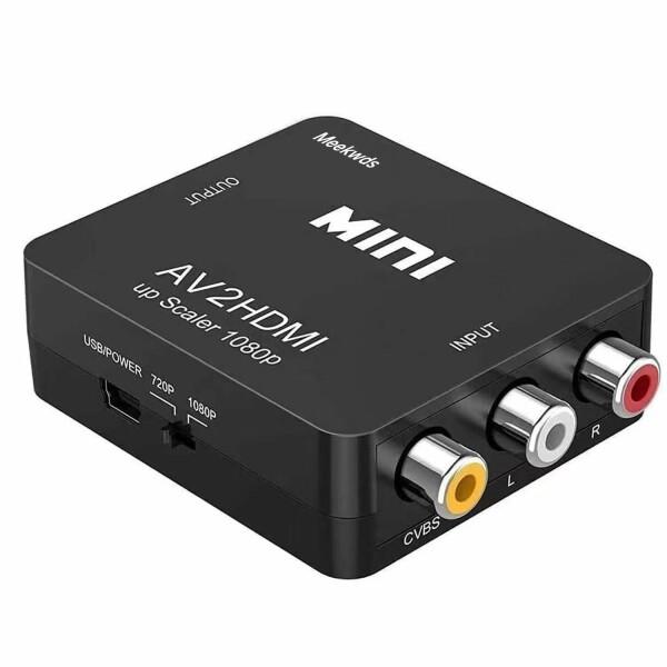 Meekwds rca hdmi 変換,rca to hdmi変換コンバーター,1080P Mini...