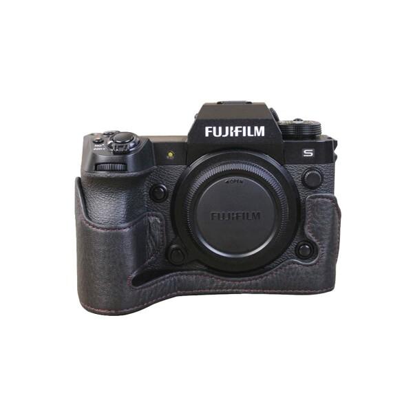 Koowl 対応 Fujifilm Fuji 富士 X-H2S カメラバッグ カメラケース銀付牛革、...