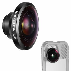 NEEWER スマホ用8mm HD 魚眼レンズ 220°広角 コンパチブルiPhone Samsung スマホケージ スマホケースバッ｜BECKSHOP