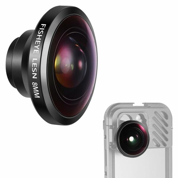 NEEWER スマホ用8mm HD 魚眼レンズ 220°広角 コンパチブルiPhone Samsun...