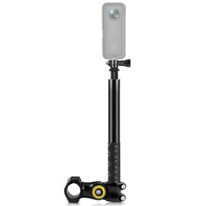 Insta360 自撮り棒に対応 113.5cm 調節可能長さ 1/4インチネジ スポーツカメラマウントアダプター付