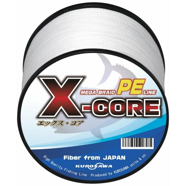KUROSAWA PEライン 釣り糸 X-CORE 4編・8編 （5色 マルチカラー/白 ホワイト/...