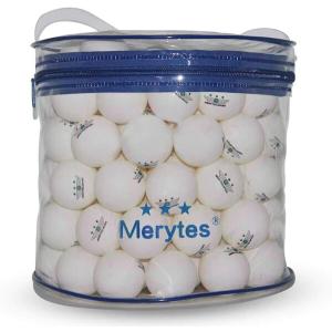 Merytes 120個パック 専門試合用三ツ星レベル 卓球ボール 40mm ピンポン玉｜beck-shop