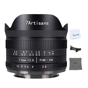 7artisans 7.5mm F2.8 II 広角魚眼レンズ 固定焦点レンズ　非球面 コンパクトミラーレスカメラ用 Fuji FX｜beck-shop