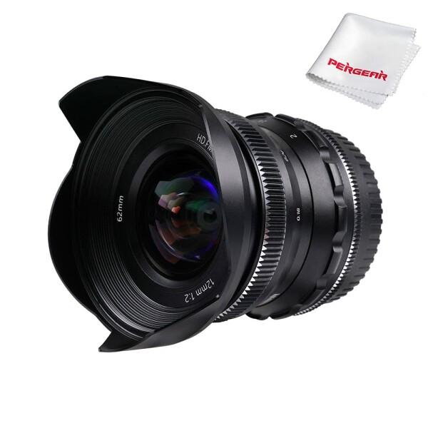 PERGEAR 12mm F2 広角 マニュアルフォーカス 単焦点レンズ APS-C Fuji Xマ...