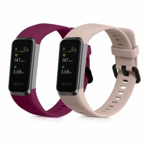 (kwmobile) 2x 交換ベルト 対応: Huawei Band 4 バンド - シリコンバンド ソフト TPU 耐久性 ボルドールー｜BECKSHOP