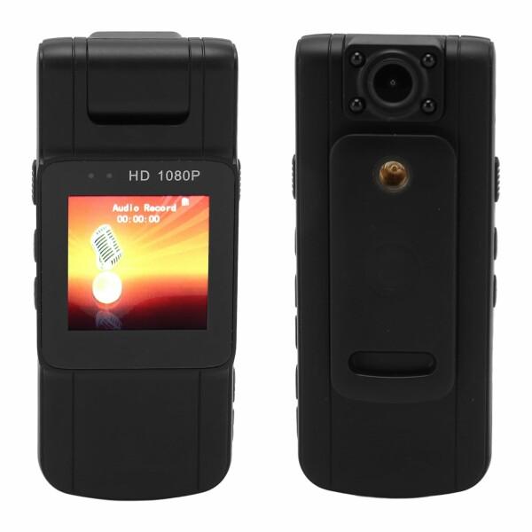 ポータブル1080P警察ボディカメラ、多機能HD 1080Pバッククリップカメラ、法執行機関用防水ウ...