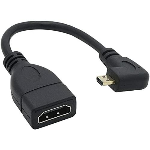 Access 右L型 HDMI(メス)to Micro HDMI(オス) タイプD to タイプA ...