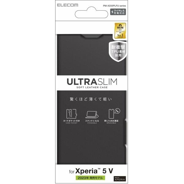 エレコム Xperia 5 V SO-53D SOG12 ケース 手帳型 UltraSlim 薄型 ...