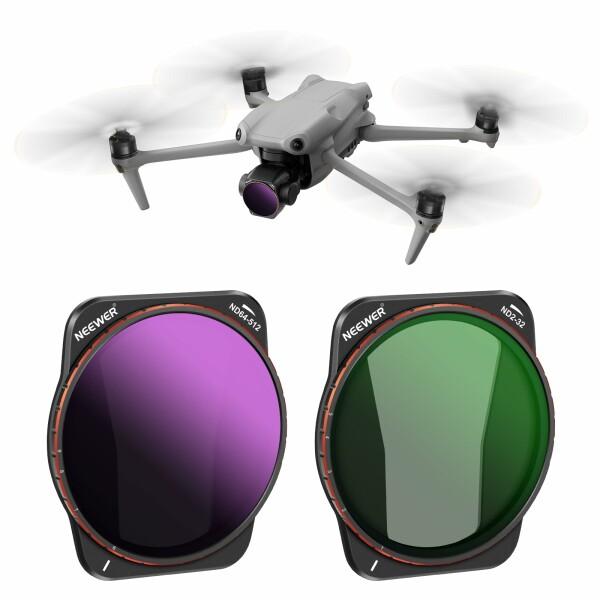 NEEWER 可変NDフィルターセット DJI Air 3に対応 2パック ND2-32(1-5スト...