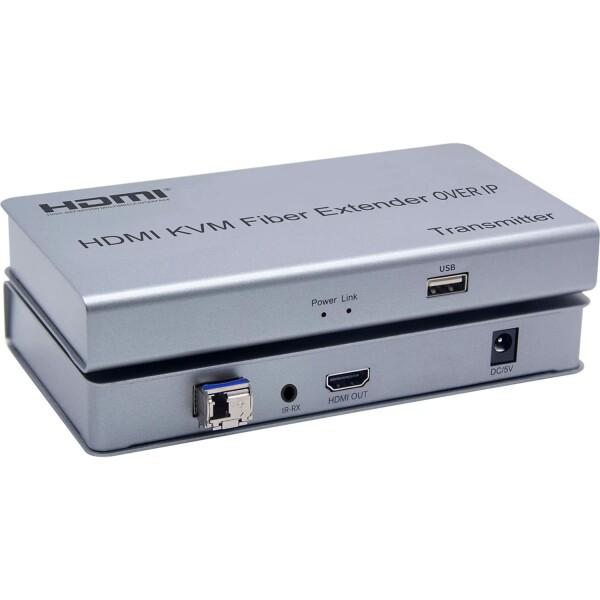 HDMI KVMファイバーエクステンダーOVER IP、HDMI KVM光ファイバースイッチエクステ...