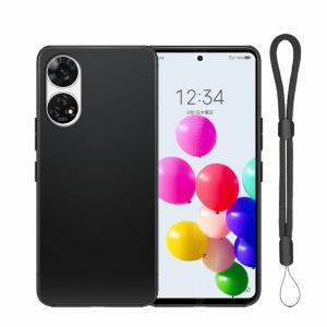 For ZTE あんしんファミリースマホ ケース 高耐久性 耐衝撃 柔らかいTPU素材 マット質感 アジャス