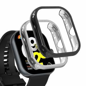 Hianjoo 2個入り Xiaomi Redmi Watch 4 対応 ケース フィルム (保護カバー + フィルム 一体型) Redmi Watch 4 対