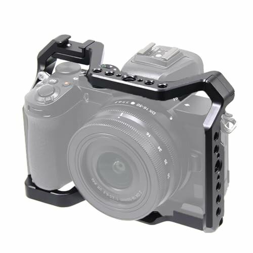 NovelGoal アルミニウム合金カメラケージ Nikon Z50 保護フレーム コールドシューマ...