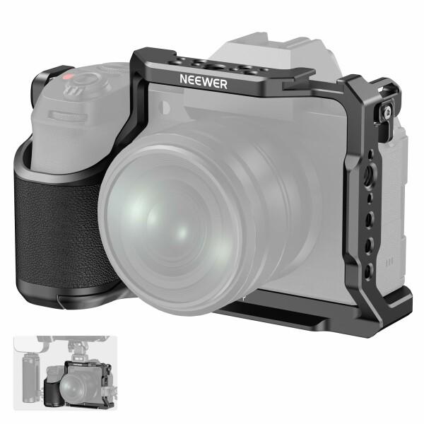 NEEWER X-S20カメラケージ 完全アクセス 金属製ビデオリグ グリップ、NATOレール、3/...