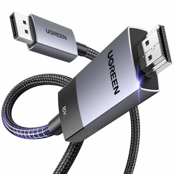 UGREEN DisplayPort to HDMI 変換ケーブル 8K@60Hz 4K@240Hz...