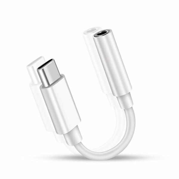 RuiMi USB-C Type-c変換3.5 mmヘッドフォンアダプタ 変換ヘッドオーディオアダプ...