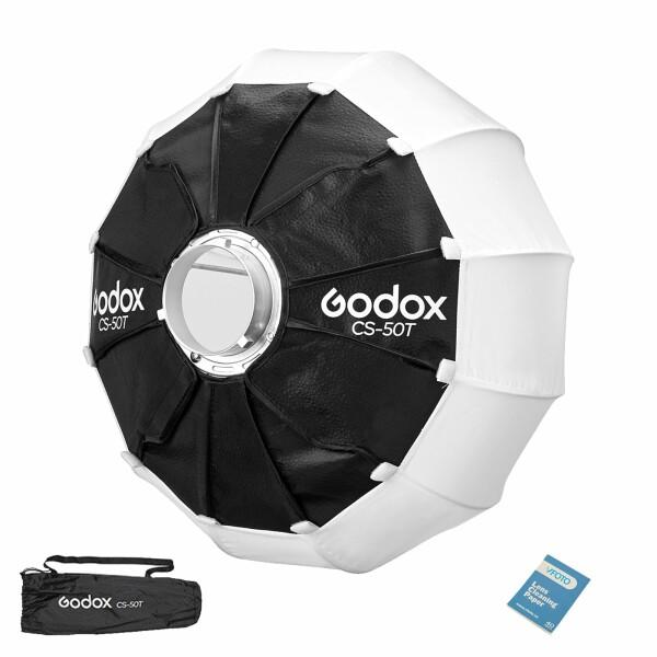 GODOX CS-50T ランタンソフトボックス 50cm 丸型 灯篭型 円形ソフトボックス ワンス...