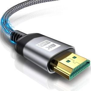 8K HDMI ケーブル 5M ハイスピード 48Gbps 2.1規格HDMI Cable 8K@60Hz 4K@120Hz/144Hz 7680x4320p 超高速 UHD HD｜beck-shop