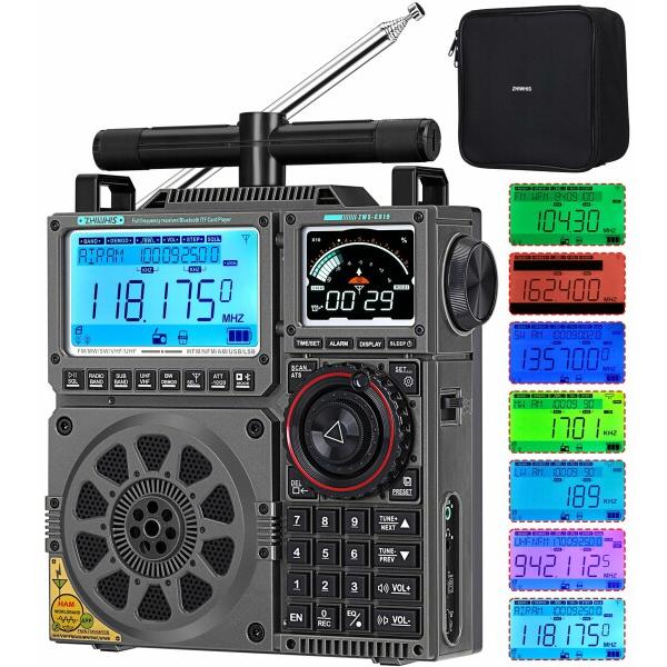 ZHIWHIS BCLラジオSSB高性能マルチバンド AM FM CB LW AIR VHF UHF...