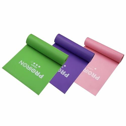 PROIRON ストレッチバンド フィットネスバンド エクササイズ チューブ ラテックスフリー 滑り...