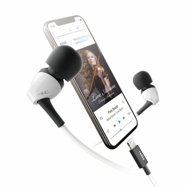 ラディウス radius HP-N100L iPhone用イヤホン : Ne PURE Flat L...