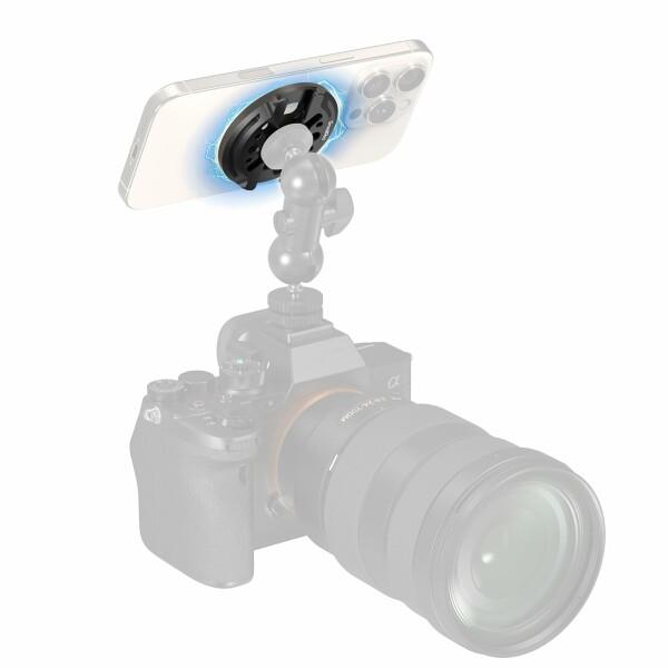 SmallRig iPhone用マグネット式スマホマウントプレート コールドシューマウントと1/4&quot;...