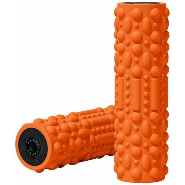 LYMCY 電動フォームローラー 振動 ストレッチローラー 3Dマッサージ粒筋膜リリース ローラー ...