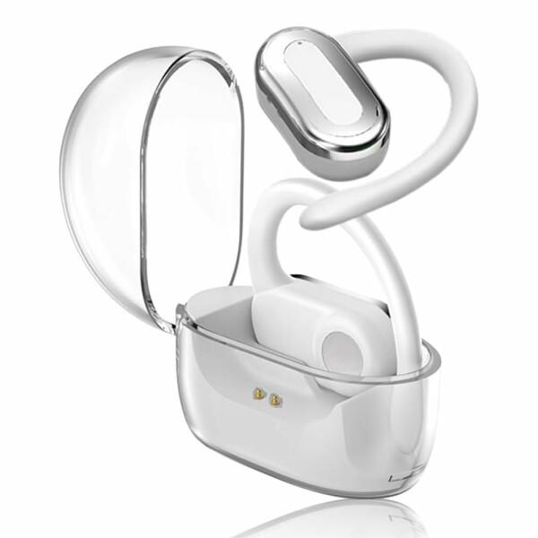 骨伝導 集音器 り会話専用イヤホン 耳掛け式/最大40時間再生/マルチポイント接続/ 5.3耳を塞が...