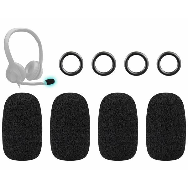 SOULWIT 4Pcs マイクカバー for Logicool H390/G432/G733, G...