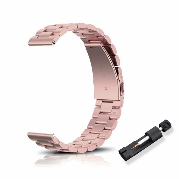 (RoYiio) 時計バンド 20mm 交換用バンド ステンレス製 替えベルト 金属 美しく磨かれた...