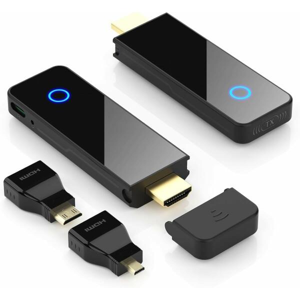 ワイヤレスhdmi無線 HDMI の送信機と受信機、BEQOOL 1080P HD ワイヤレスディス...