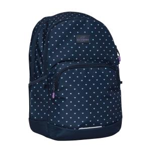 【BECKMANN】ベックマン ノルウェー リュック SPORT Junior Blue Hearts キッズ レディース リュックサック 北欧 人間工学 軽量 レインカバー付き｜beckmannjapan