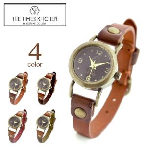 THE TIMES KITCHEN アンティーク腕時計 かわいい 革ベルト アナログ タイムズキッチン ttk-3837｜becks1122-store
